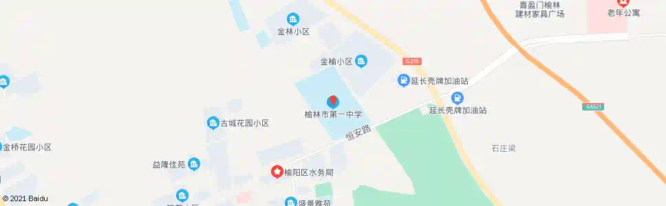 榆林市一中_公交站地图_榆林公交_妙搜公交查询2025