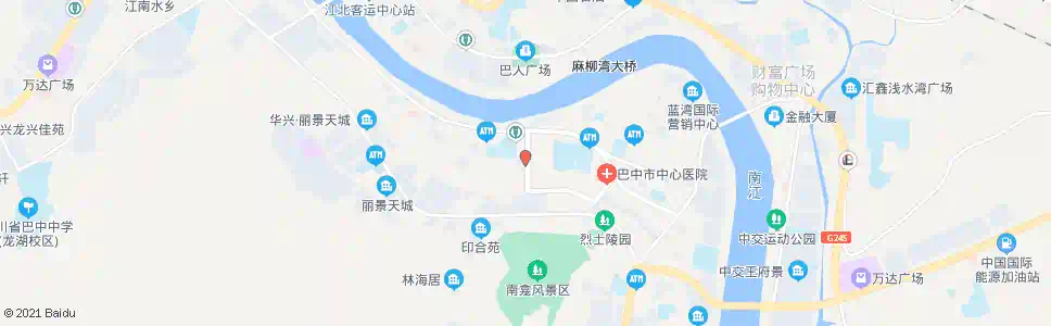 巴中二中_公交站地图_巴中公交_妙搜公交查询2025