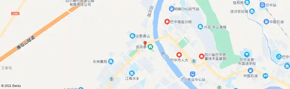 巴中回风北路_公交站地图_巴中公交_妙搜公交查询2025