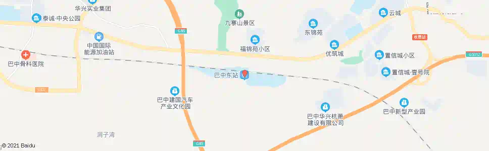 巴中东客站_公交站地图_巴中公交_妙搜公交查询2025
