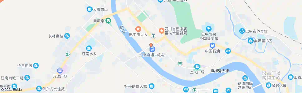巴中北门站_公交站地图_巴中公交_妙搜公交查询2025