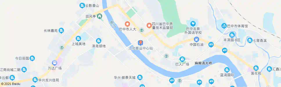 巴中江北车站_公交站地图_巴中公交_妙搜公交查询2025
