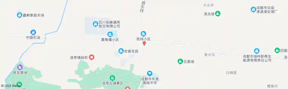成都洪龙路口_公交站地图_成都公交_妙搜公交查询2025