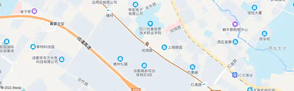 成都尚锦路_公交站地图_成都公交_妙搜公交查询2025