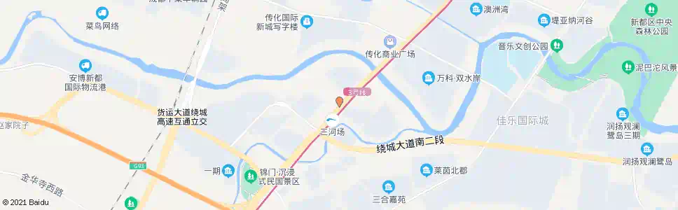 成都明天路_公交站地图_成都公交_妙搜公交查询2025
