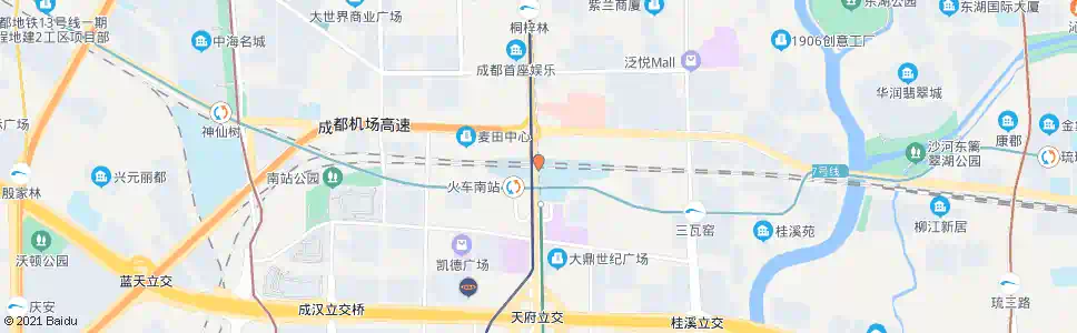 成都非遗公园南_公交站地图_成都公交_妙搜公交查询2025