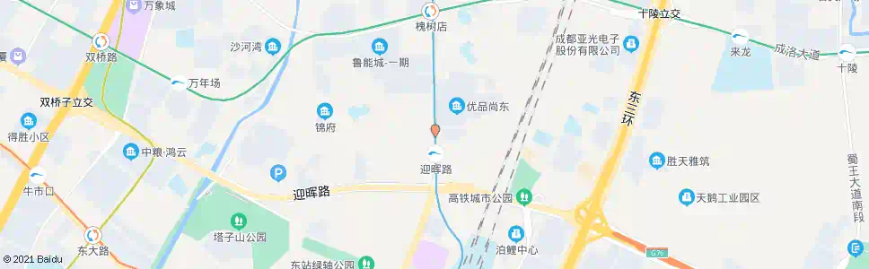 成都杨柳店北路_公交站地图_成都公交_妙搜公交查询2025