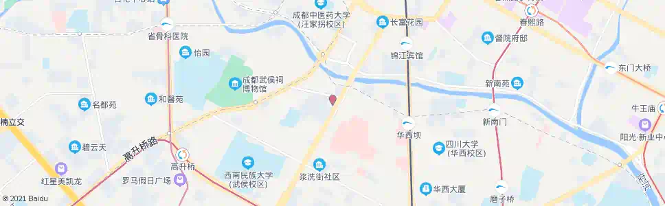 成都沙西线教师公寓_公交站地图_成都公交_妙搜公交查询2025
