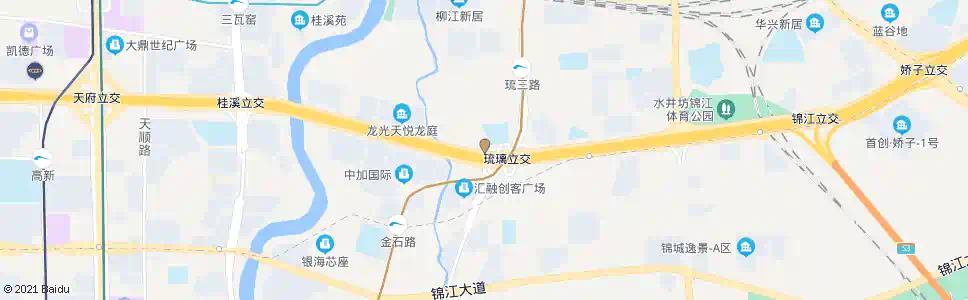 成都琉璃路_公交站地图_成都公交_妙搜公交查询2025