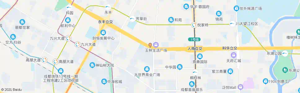 成都二环玉林南路口_公交站地图_成都公交_妙搜公交查询2025