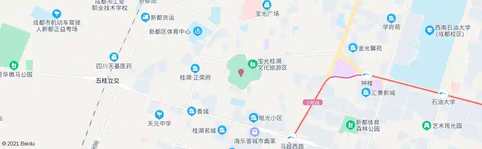 成都桂湖森林广场2站_公交站地图_成都公交_妙搜公交查询2025