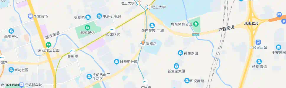 成都崔家店路_公交站地图_成都公交_妙搜公交查询2025