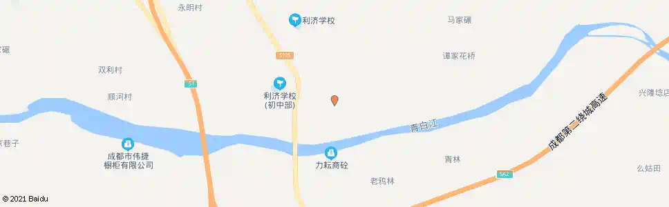 成都拦河堰_公交站地图_成都公交_妙搜公交查询2025