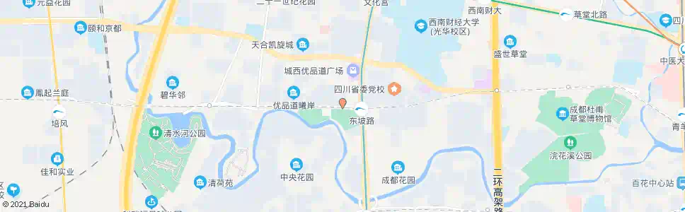 成都东坡大道东_公交站地图_成都公交_妙搜公交查询2025