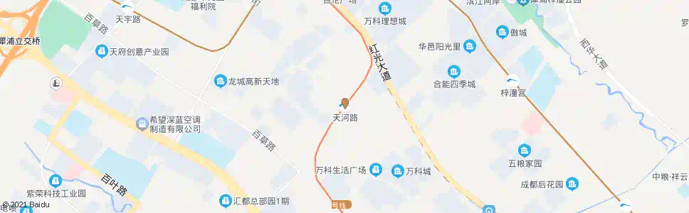 成都地铁天河路_公交站地图_成都公交_妙搜公交查询2025