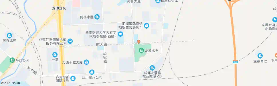 成都华翰路航天路口_公交站地图_成都公交_妙搜公交查询2025
