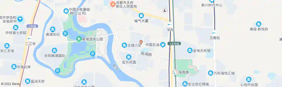 成都华阳一中_公交站地图_成都公交_妙搜公交查询2025