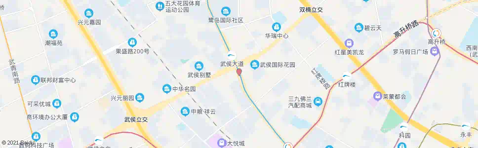 成都武侯大道武阳大道口_公交站地图_成都公交_妙搜公交查询2025