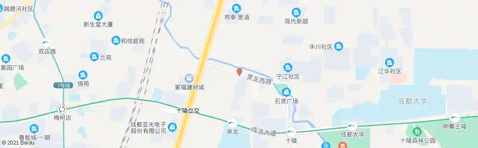 成都灵龙西路_公交站地图_成都公交_妙搜公交查询2025