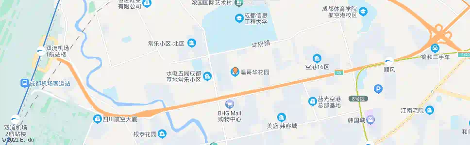 成都温哥华花园_公交站地图_成都公交_妙搜公交查询2025