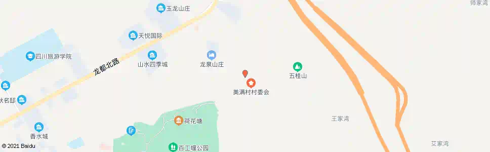 成都美满村_公交站地图_成都公交_妙搜公交查询2025