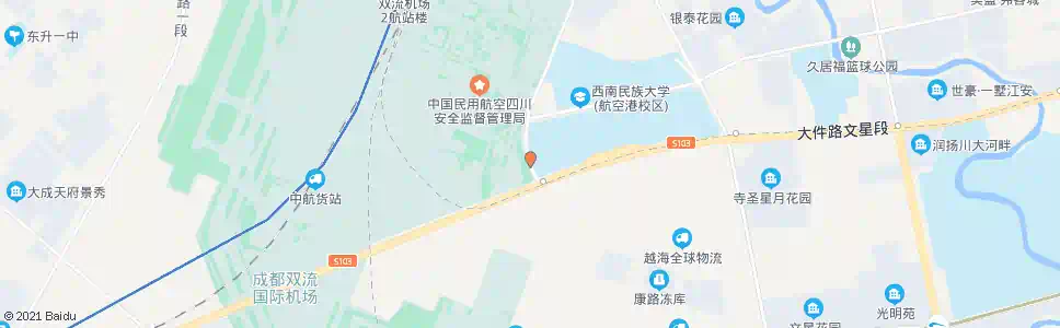 成都机场路大件路口_公交站地图_成都公交_妙搜公交查询2025