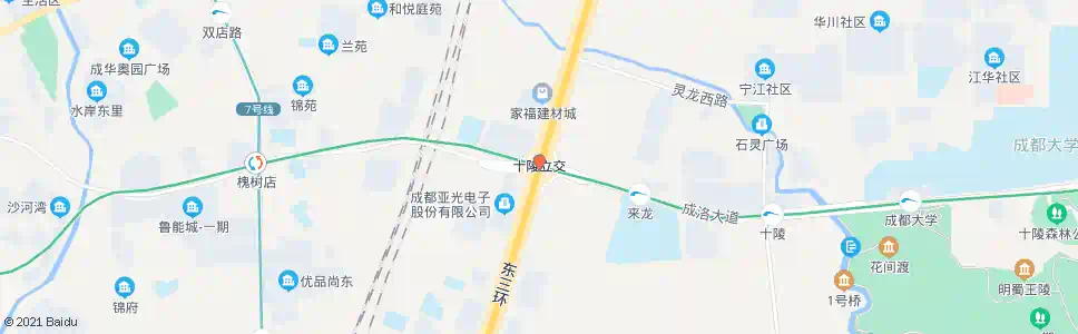 成都三环十陵立交北外侧_公交站地图_成都公交_妙搜公交查询2025