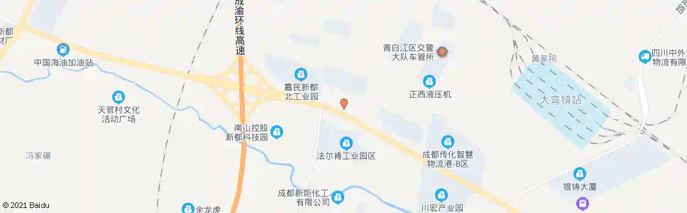 成都中集车辆园2站_公交站地图_成都公交_妙搜公交查询2025