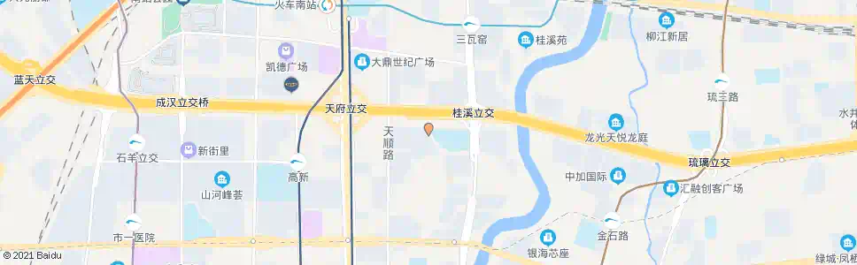 成都天长路北_公交站地图_成都公交_妙搜公交查询2025
