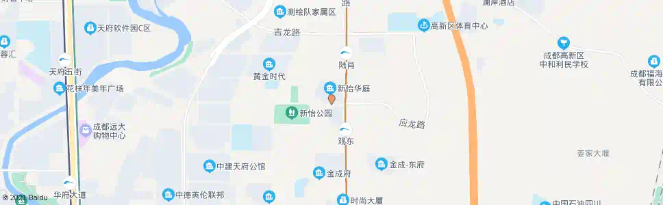 成都中柏大道中_公交站地图_成都公交_妙搜公交查询2025
