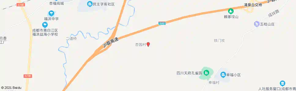 成都天府庄园西_公交站地图_成都公交_妙搜公交查询2025