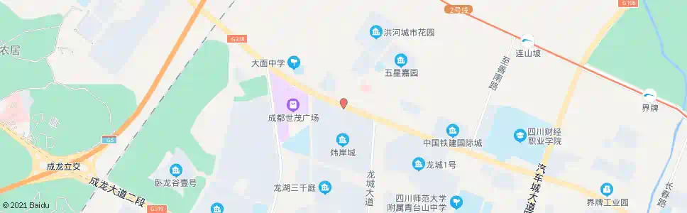 成都大面镇_公交站地图_成都公交_妙搜公交查询2025