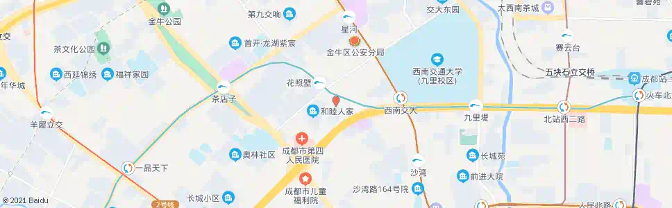 成都银沙南街_公交站地图_成都公交_妙搜公交查询2025