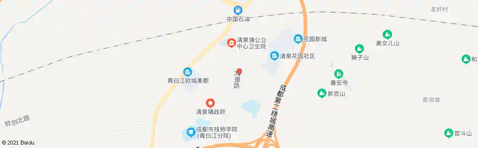 成都清泉_公交站地图_成都公交_妙搜公交查询2025