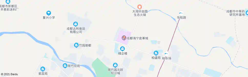 成都兴城大道海宁皮革城_公交站地图_成都公交_妙搜公交查询2025