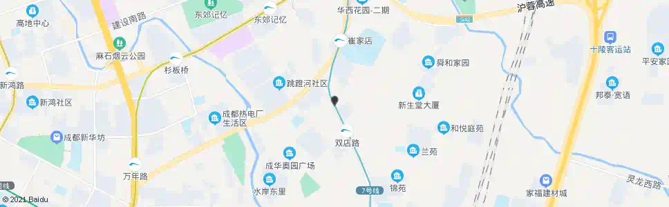 成都双店路北_公交站地图_成都公交_妙搜公交查询2025