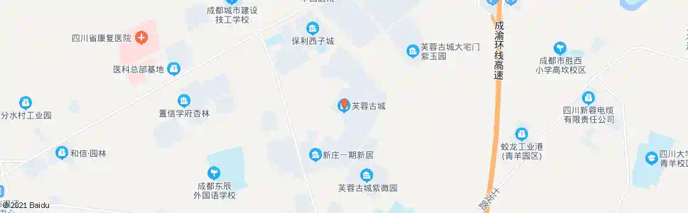 成都芙蓉古城_公交站地图_成都公交_妙搜公交查询2025