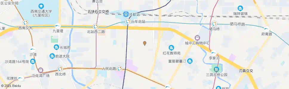 成都荷花池市场_公交站地图_成都公交_妙搜公交查询2025