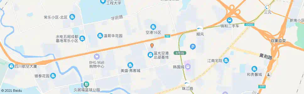 成都空港基地_公交站地图_成都公交_妙搜公交查询2025