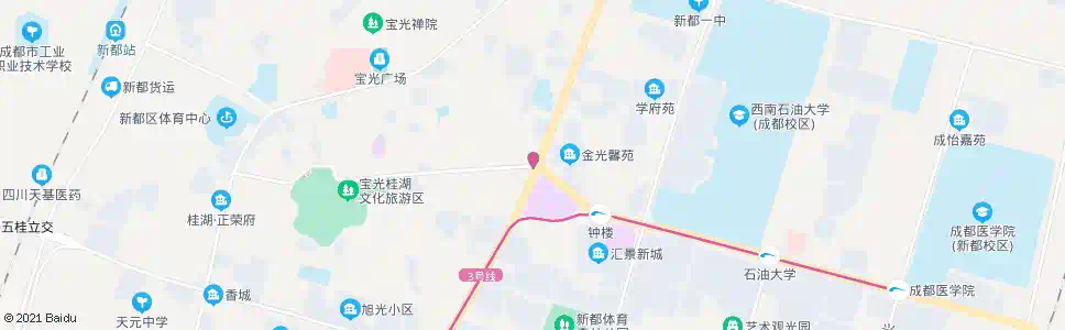 成都桂湖东路中段_公交站地图_成都公交_妙搜公交查询2025