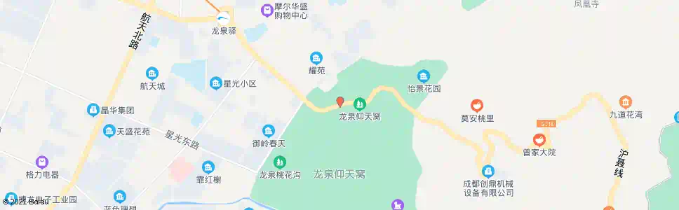 成都仰天窝健身步道_公交站地图_成都公交_妙搜公交查询2025