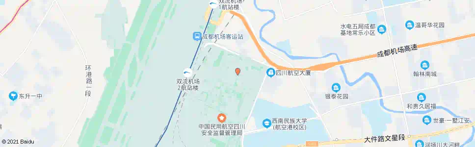成都机场南三路_公交站地图_成都公交_妙搜公交查询2025