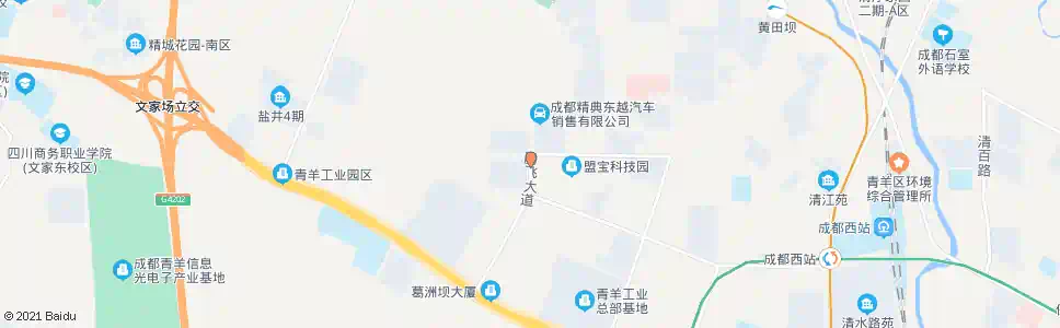 成都腾飞大道北_公交站地图_成都公交_妙搜公交查询2025