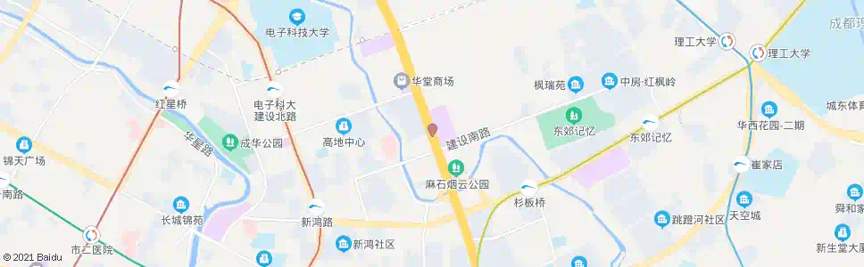 成都二环东二段南_公交站地图_成都公交_妙搜公交查询2025