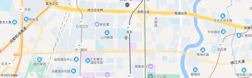 成都天益南巷口_公交站地图_成都公交_妙搜公交查询2025
