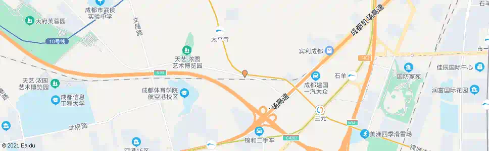 成都武侯大道三河段中_公交站地图_成都公交_妙搜公交查询2025
