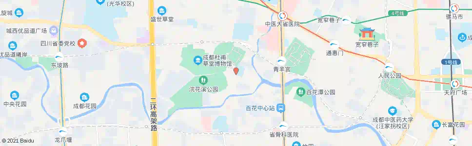 成都浣花南路_公交站地图_成都公交_妙搜公交查询2025