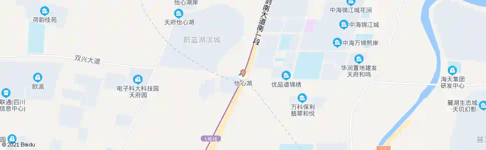 成都怡湖广场_公交站地图_成都公交_妙搜公交查询2025