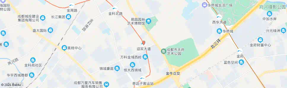 成都迎宾大道路口_公交站地图_成都公交_妙搜公交查询2025