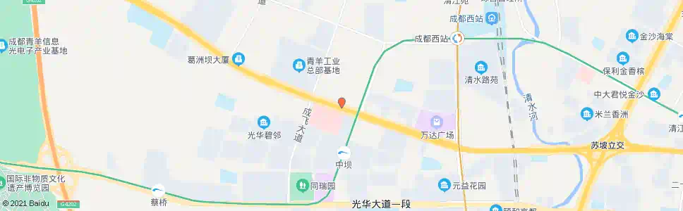 成都中坝六组_公交站地图_成都公交_妙搜公交查询2025